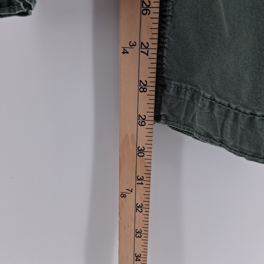 American Eagle Wide Leg Utility Trouser Pants Womens 32x30 Size 8 Olive Green - Picture 4 of 7